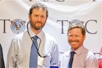 WASHINGTON, D.C. (June 11, 2019) Naval Surface Warfare Center, Philadelphia Division (NSWCPD) Dave Perritt (left) and Ryan Fox (right) won the 2019 Training Officers Consortium’s Learning Technologies Award during the 64th annual Distinguished Service Awards Ceremony. Perritt and Fox created the Command’s Course Catalog and Registration Tool that helps manage, track, and register employees for NSWCPD’s on-site workforce development classes. (U.S. Navy photo provided by Training Officers Consortium)/Released