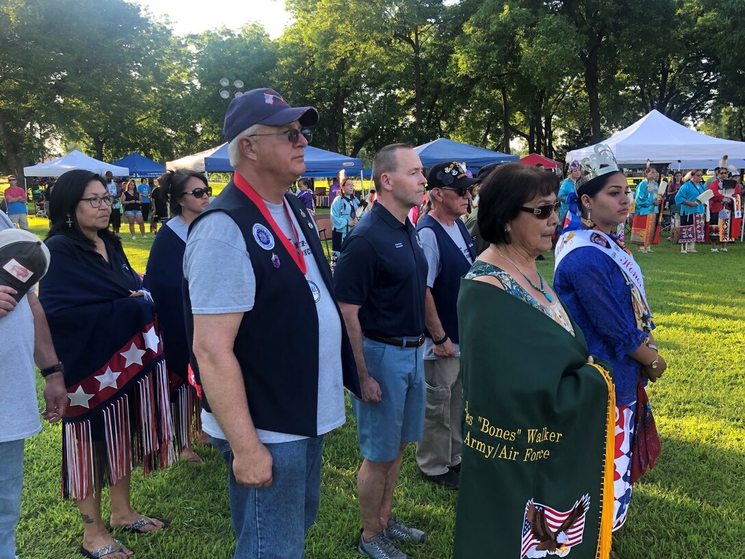 In case you missed it, our new 72nd Air Base Wing Commander, Col. Paul Filcek, (center) spoke at the 2019 Tinker Inter-Tribal Pow Wow held June 8th in Midwest City, Oklahoma. (Courtesy photo/Lee McCullum)