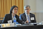 Lisa Jung, Deputy Assistant Secretary of Defense for Energy, answers a question.