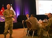 Soldiers and Families learn about resources to help them face unique challenges of serving in the U.S. Army Reserve at Yellow Ribbon