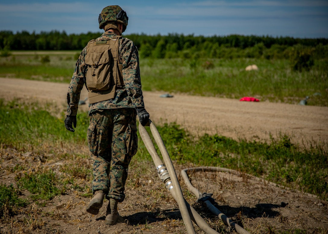 U.S. Marines conduct Forward Arming and Refueling Point operations in Canada