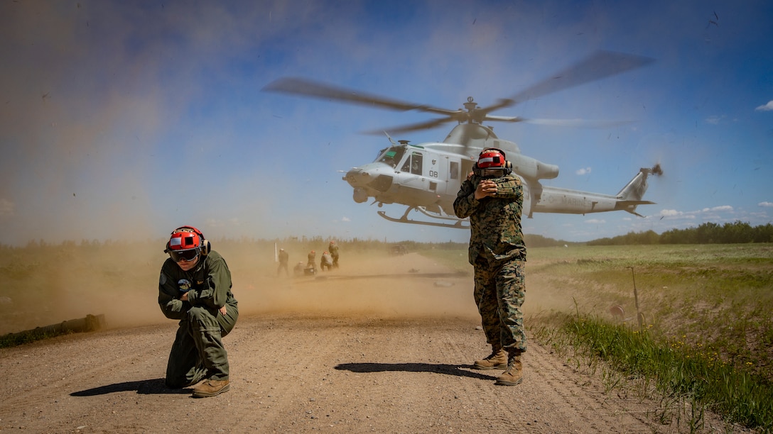 U.S. Marines conduct Forward Arming and Refueling Point operations in Canada