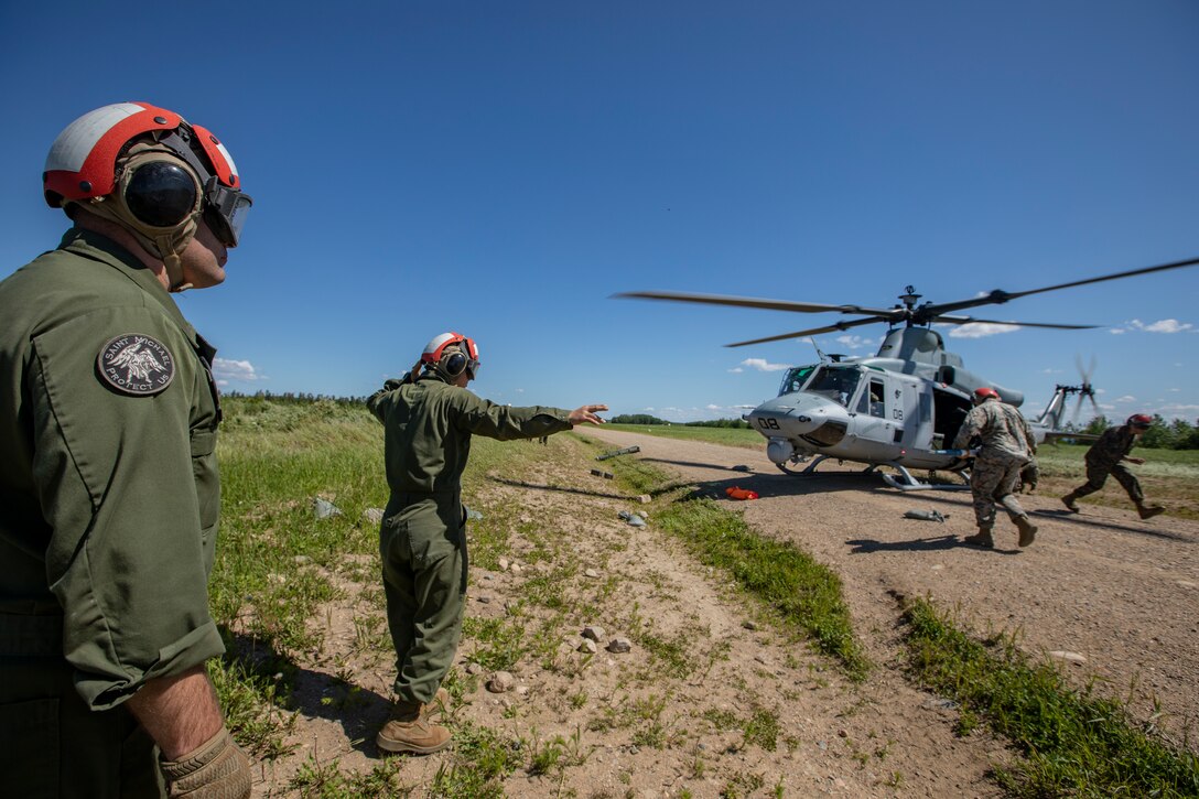 U.S. Marines conduct Forward Arming and Refueling Point operations in Canada