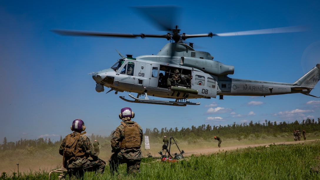 U.S. Marines conduct Forward Arming and Refueling Point operations in Canada