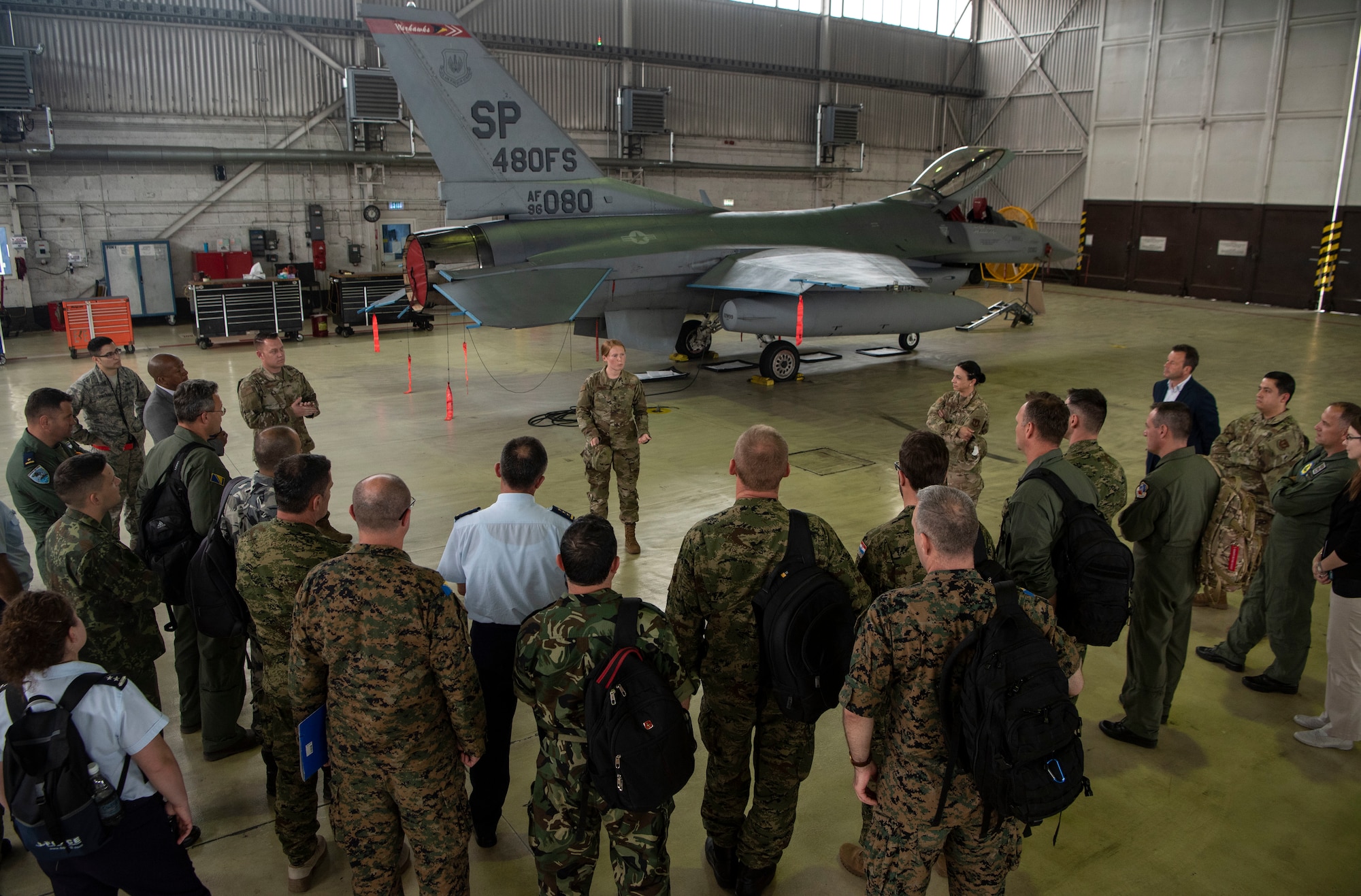 European partnership flight visits Spangdahlem