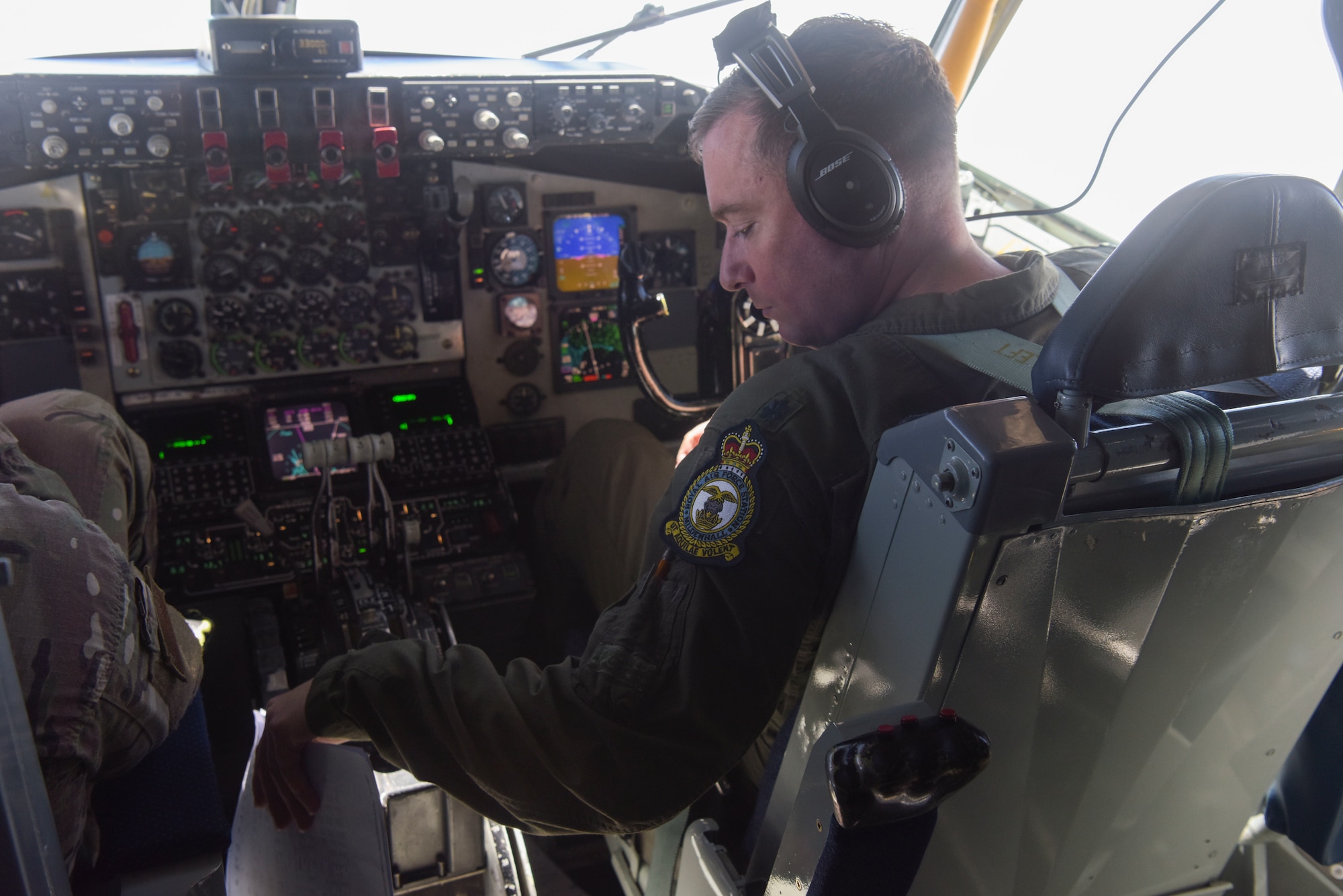 U.S. Air Force Lt. Col. Christopher Reid, 100th Operations Support Squadron director of operations, performs aerial refueling checklist during Exercise Baltic Operations, over Germany, June 12, 2019. BALTOPS, currently in its 47th year, is an annual, multinational exercise that brings together a robust professional constellation of allies and partners to conduct operations in support of favorable regional balances of power that safeguard security, prosperity and the free and open international order. (U.S. Air Force photo by Senior Airman Alexandria Lee)