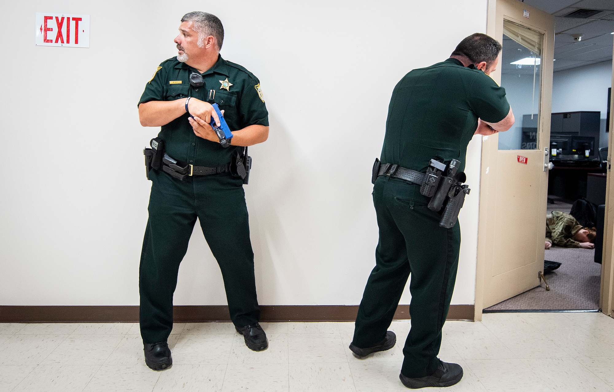Community, base responds to remote assailant exercise