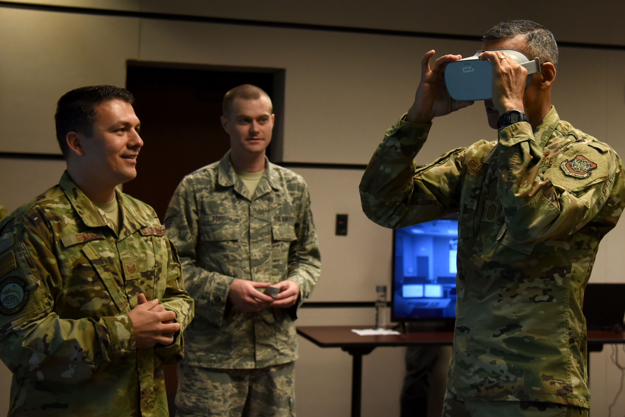 AMC command chief visits the U.S. Air Force Expeditionary Operations School