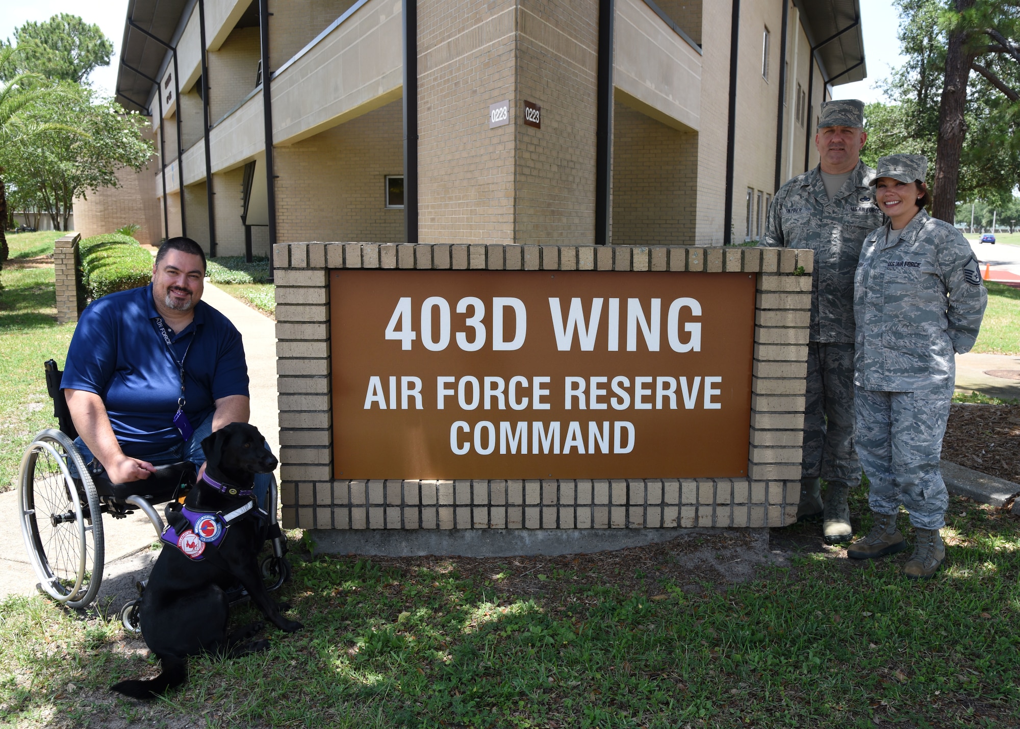 Kevin Waterhouse, Chief Master Sgt. Monte Snyder, and Master Sgt. Chastity Roush are master resiliency trainers for the 403rd Wing, an Air Force Reserve unit at Keesler Air Force Base, Mississippi. They assist with teaching first term Airmen in nine areas that enhance resilience, one of the core tenets of the Air Force’s Comprehensive Airman Fitness, which encompasses creating Airmen with solid mental, physical, social and spiritual well-being. (U.S. Air Force photo/Lt. Col. Marnee A.C. Losurdo)