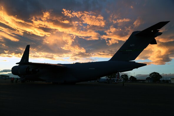 A U.S. Air Force C-17 Globemaster III is unloaded after returning from one of the last Operation Deep Freeze flights of the 2018-2019 Antarctic research season at the Christchurch International Airport, Christchurch, New Zealand, Feb. 21, 2019. The seasons run annually from September 1st to July 31st. Led by Pacific Air Forces, the Joint Task Force-Support Forces Antarctica (JTF-SFA) provides the National Science Foundation-managed U.S. Antarctic Program with logistical support.