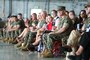 Headquarters and Headquarters Squadron (H&HS), Marine Corps Installations Pacific (MCIPAC), hosts a change of command ceremony June 21, 2019 at Marine Corps Air Station Futenma, Okinawa, Japan. The ceremony was held in honor of U.S. Marine Corps Lt. Col Brian Ashford relinquishing his duties as commanding officer of H&HS, MCIPAC, to Lt. Col. Eric Starr. (U.S. Marine Corps photo by Lance Cpl. Savannah Mesimer)