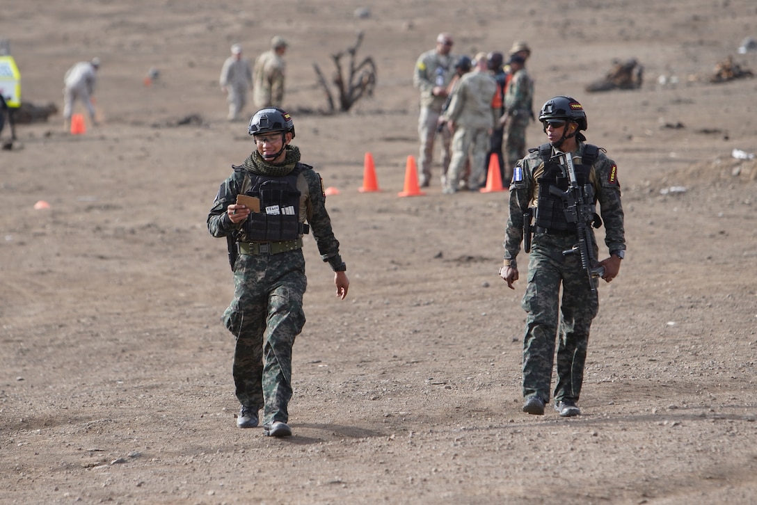 Members of the Honduran Army took part in critical task events three and four.