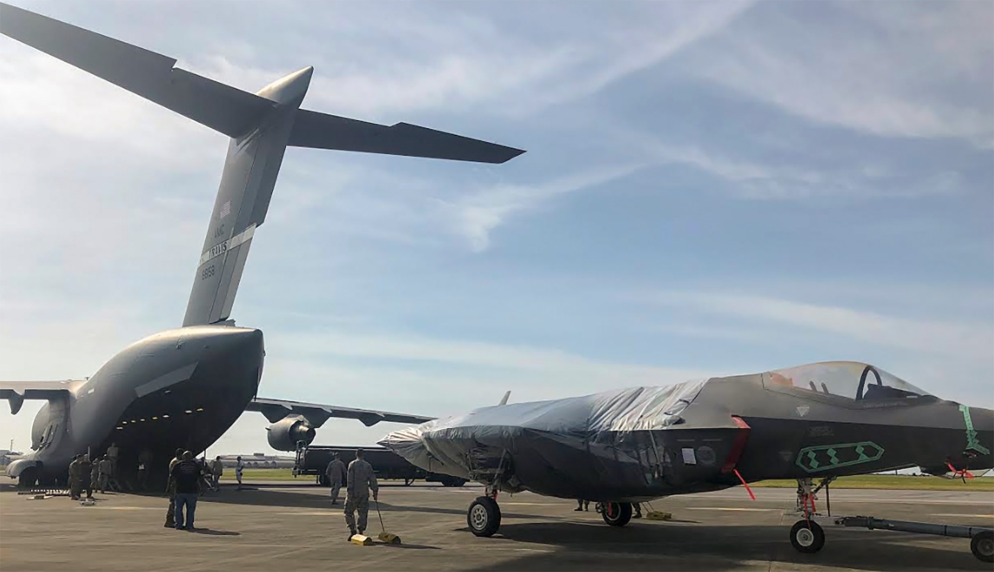 F-35 transported via C-17