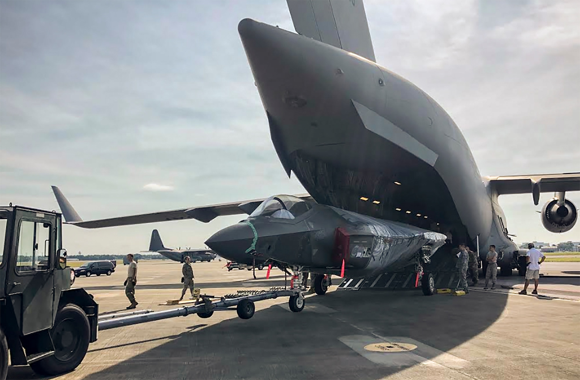 F-35 transported via C-17