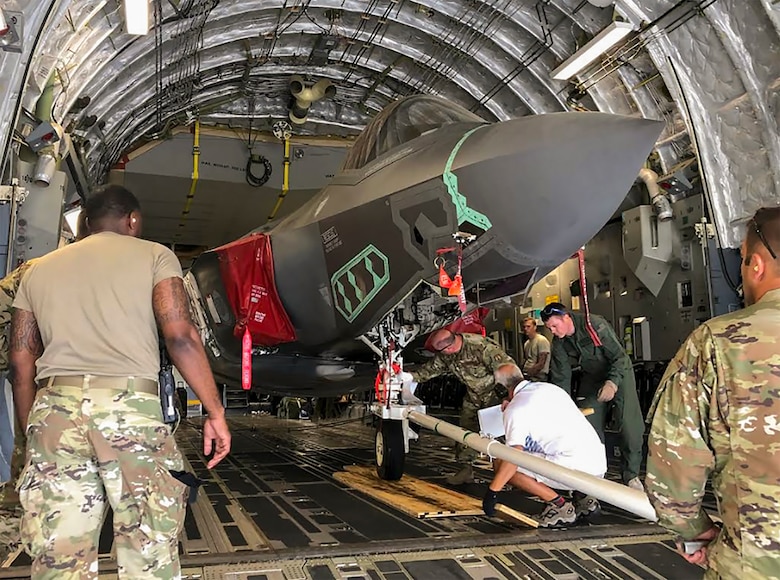 F-35 transported via C-17