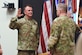 Chief of Staff of the Army Gen. Mark A. Milley (right) administers the oath of commissioned officers to Gen. Paul E. Funk II during Funk's promotion ceremony at U.S. Army Training and Doctrine Command headquarters, Fort Eustis, Va., on June 21, 2019. Funk was promoted moments before he assumed command of TRADOC from Gen. Stephen J. Townsend.