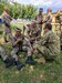Soldiers with the U.S., Kazakhstani, and Kyrgyz Republic militaries practice bandaging and tourniquet techniques, June 19, 2019, during medical training at Steppe Eagle 19, at Illisky Training Area near Almaty, Kazakhstan. Steppe Eagle 19 is a U.S. Army Central-led exercise that promotes regional stability and interoperability in the Central and South Asia region.