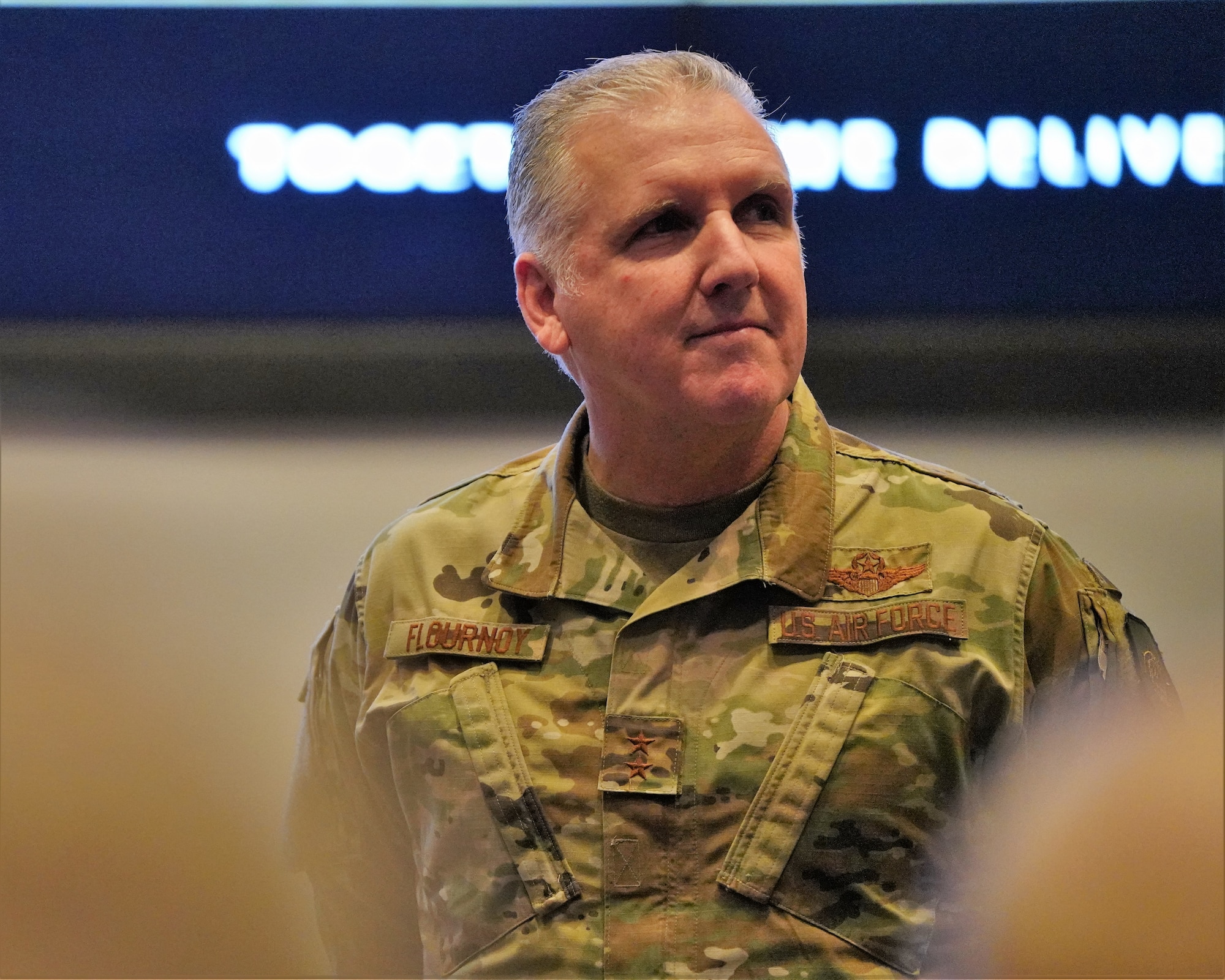 U.S. Air Force Maj. Gen. John “Jay” Flournoy, Jr., served as U.S. Transportation Command’s sixth chief of staff, advising, assisting, and enabling the organization’s commander and deputy commander.  During his more than two-year assignment at USTRANSCOM, General Flournoy focused on relationship building with, and accessibility to, others.  He departs today to become the deputy commander, Air Force Reserve Command, Robins Air Force Base, Georgia.  Photo by Rob Wieland, USTRANSCOM/PA.