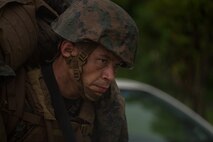 U.S. Marine Corps Sgt. Ismael Rivera-Garcia carries a fellow student during a Marine Corps Martial Arts Program Instructor Course at Camp Hansen, Okinawa, Japan, June 20, 2019. Rivera-Garcia, with III Marine Expeditionary Force Command Element, participated in the instructor course to become a MCMAP force multiplier. Rivera-Garcia is a native of Ciales, Puerto Rico. (U.S. Marine Corps photo by Lance Cpl. Isaiah Campbell)