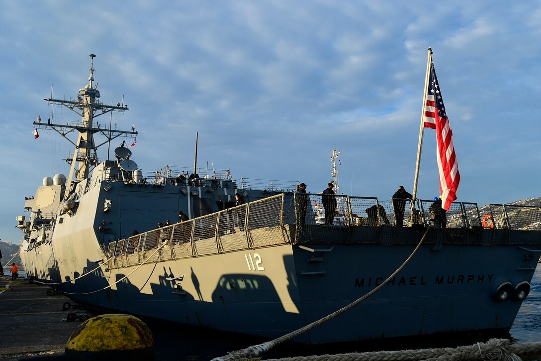 USS Michael Murphy (DDG 112) conducts a sea and anchor evolution