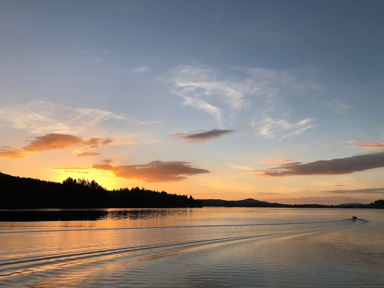 Sunset at Dexter Reservoir