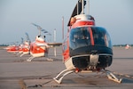 TH-57 Sea Ranger helicopters assigned to Training Air Wing (TW) 5 sit on the flightline at Naval Air Station Whiting Field in Milton, Fla.