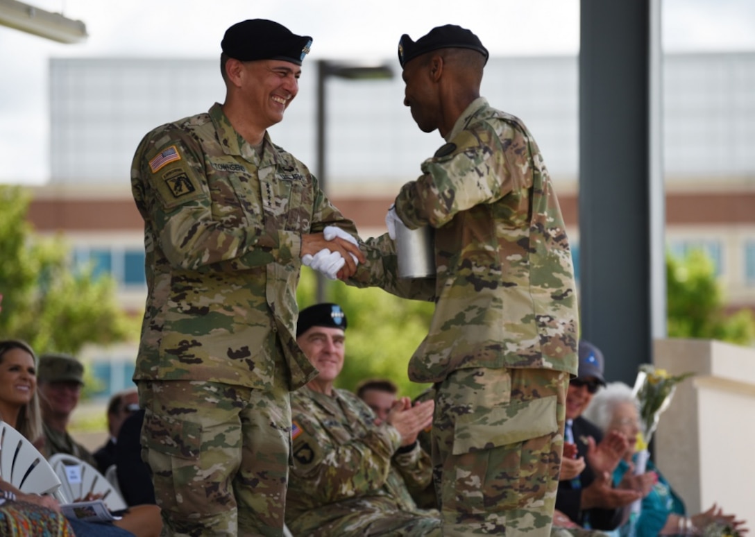 TRADOC change of command ceremony