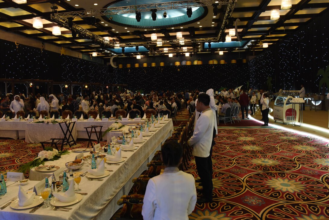 Iftar dinner at the Katara Cultural Village