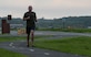U.S. Air Force Airman 1st Class Spencer McCurdy, 633rd Communications Squadron client systems technician, runs at Joint Base Langley-Eustis, Virginia, June 18, 2019.
