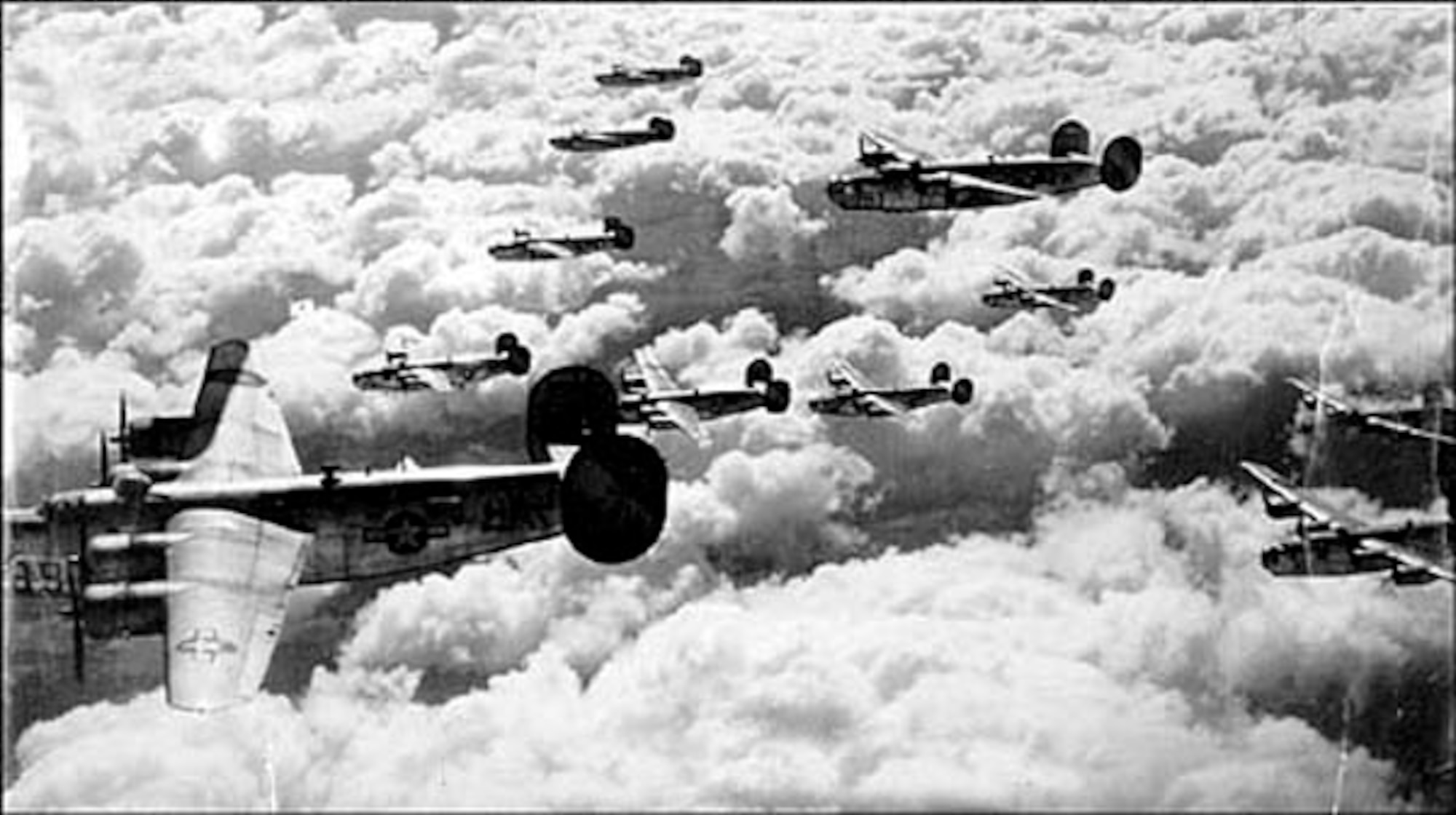 During the oil campaign, Fifteenth Air Force flew mostly B-24 Liberator strategic bombers for its 221 missions from bases in southern Italy and dropped 48,378 tons of bombs.