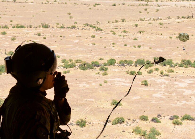 An action photo of Staff Sgt. Miles Morissette