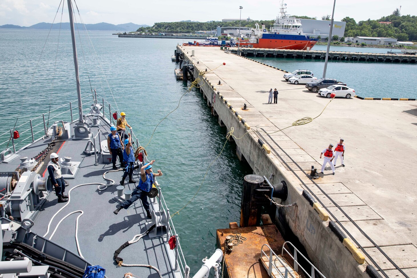 Pioneer, part of Mine Countermeasures Squadron 7, is operating in the 7th Fleet area of operations to enhance interoperability with partners and serve as a ready-response platform for contingency operations.