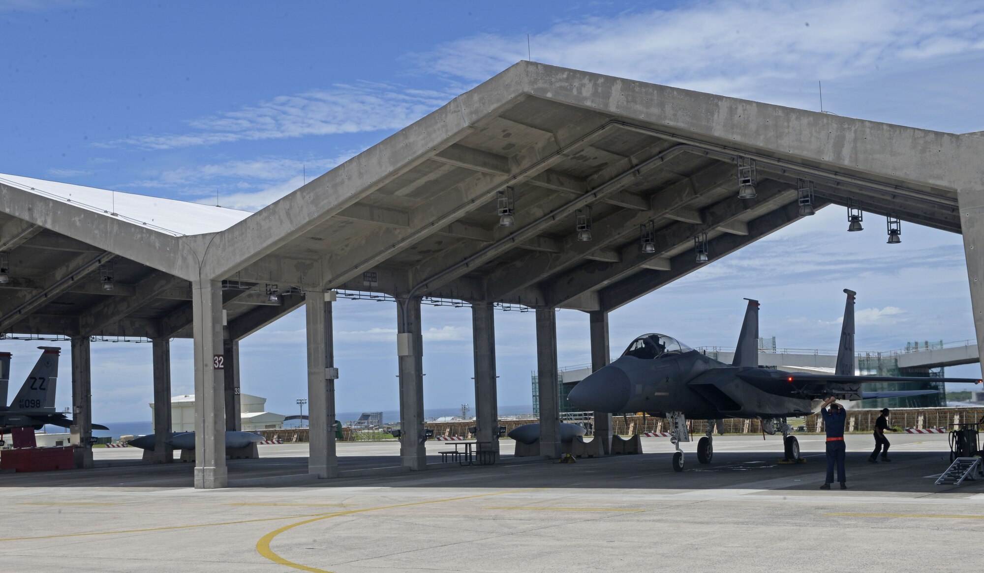 U.S. Air Force Brig. Gen. Case A. Cunningham, 18th Wing commander, completes his fini-flight at Kadena Air Base, Japan, June 27, 2019
