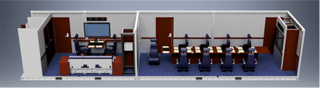 The Air Force Life Cycle Management Center’s Mobility and Training Aircraft Directorate recently awarded an $8.5 million contract to SelectTech Services Corp, of Centerville, Ohio for the design, development, integration, test and delivery of two Roll-On Conference Capsules. (Courtesy graphic)
