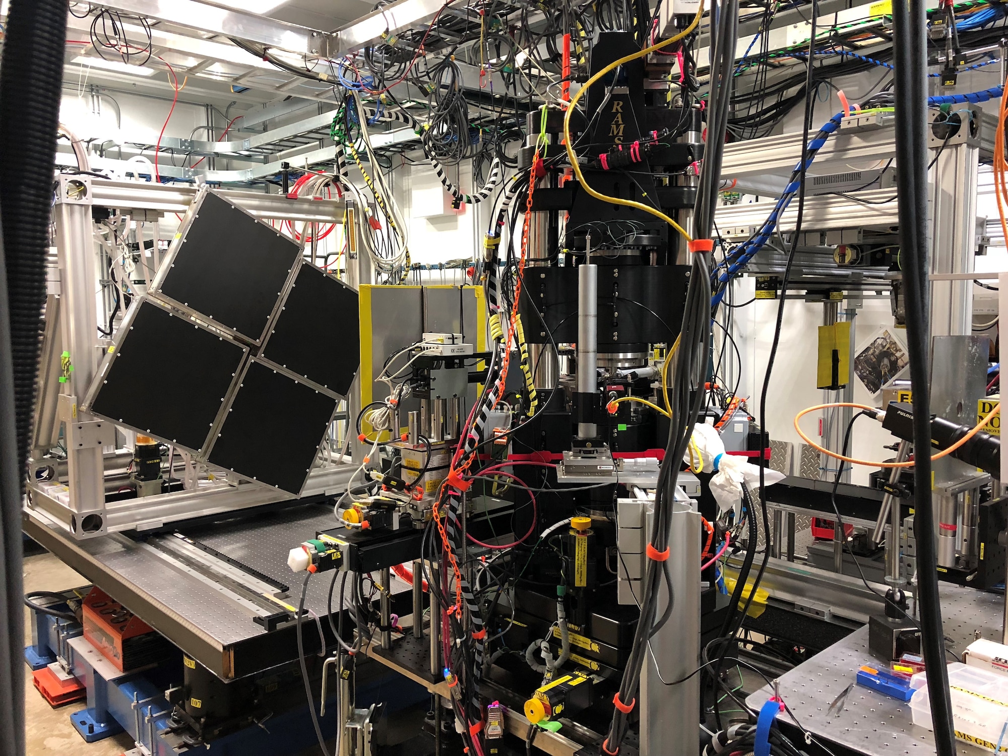 STAR teams use Synchrotron X-Ray facilities to conduct High Energy Diffraction Microscopy experiments. The data collected from these experiments is used to create models. (U.S. Air Force photo/Paul Shade)