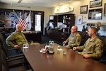 Chaplain Wichman visits Distribution Headquarters