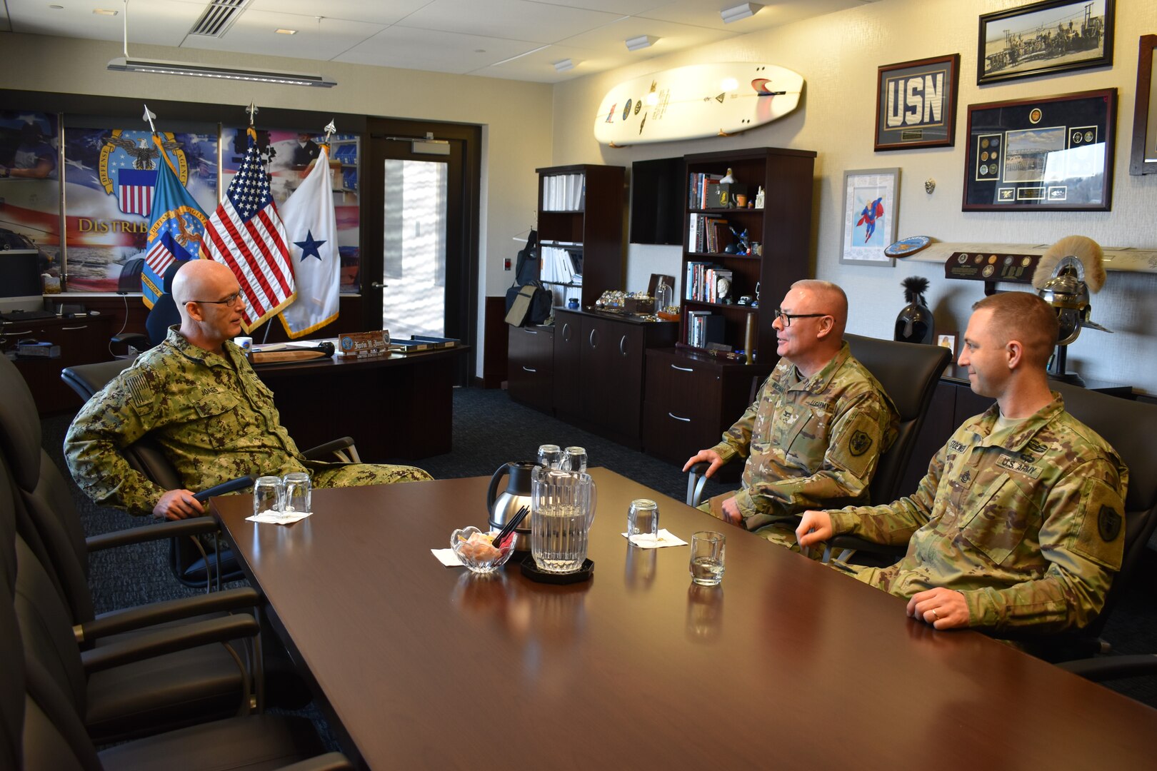 Chaplain Wichman visits Distribution Headquarters