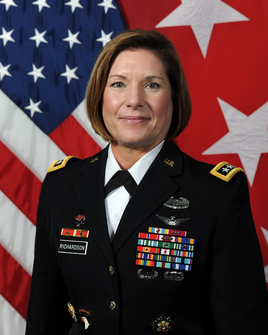 Lt. Gen Laura J. Richardson most recently served at U.S. Army Forces Command at Fort Bragg, N.C., where she was the deputy commanding general.