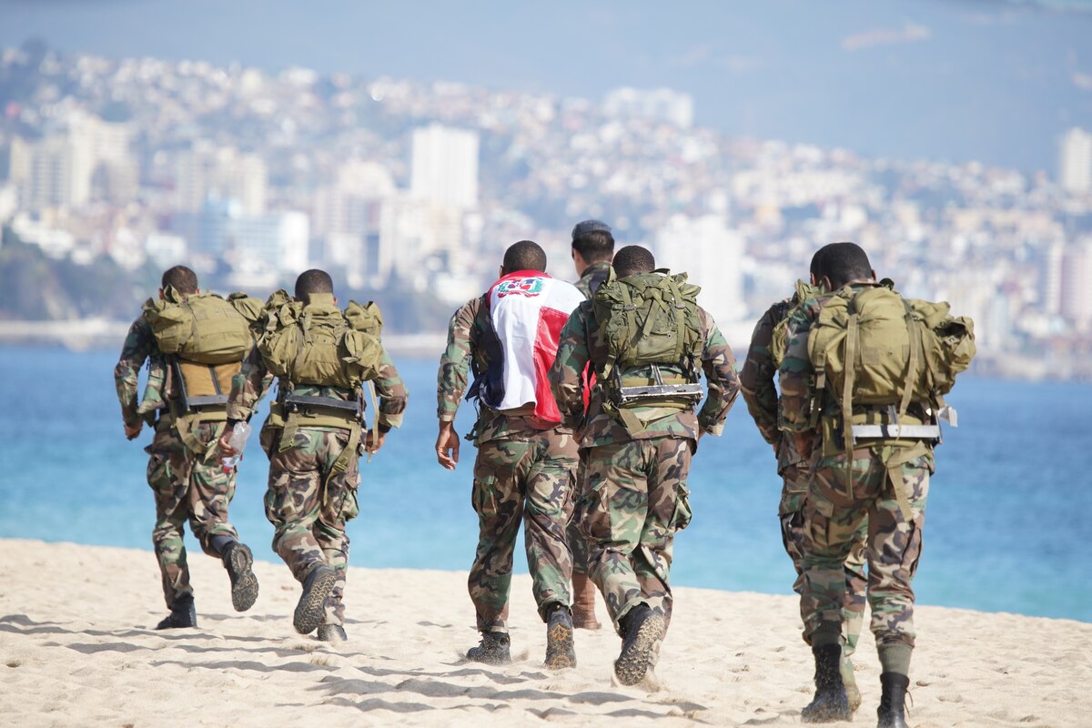 Competitors from Honduras continued to endure the mentally and physically challenging tests during the team event