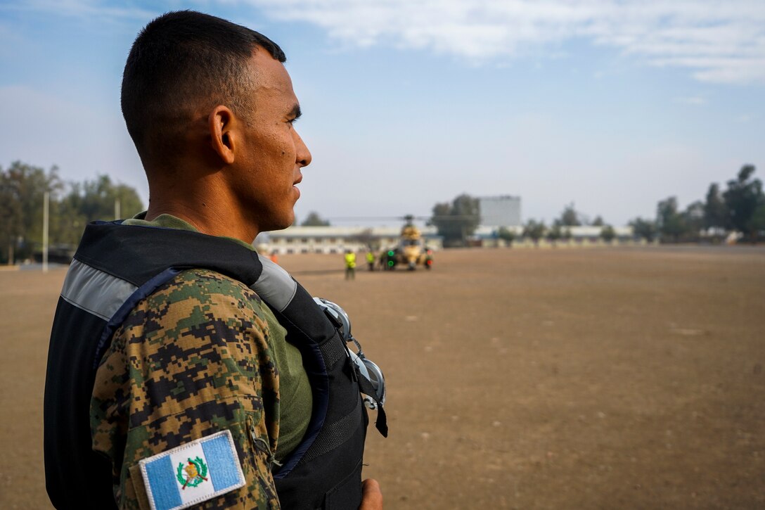 Competitors from Honduras continued to endure the mentally and physically challenging tests during the team event