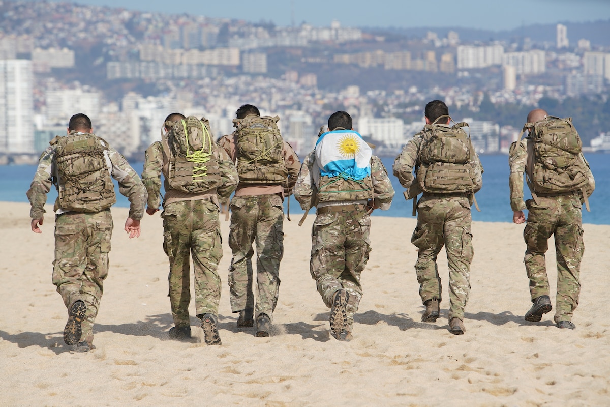 Competitors from Argentina continued to endure the mentally and physically challenging tests