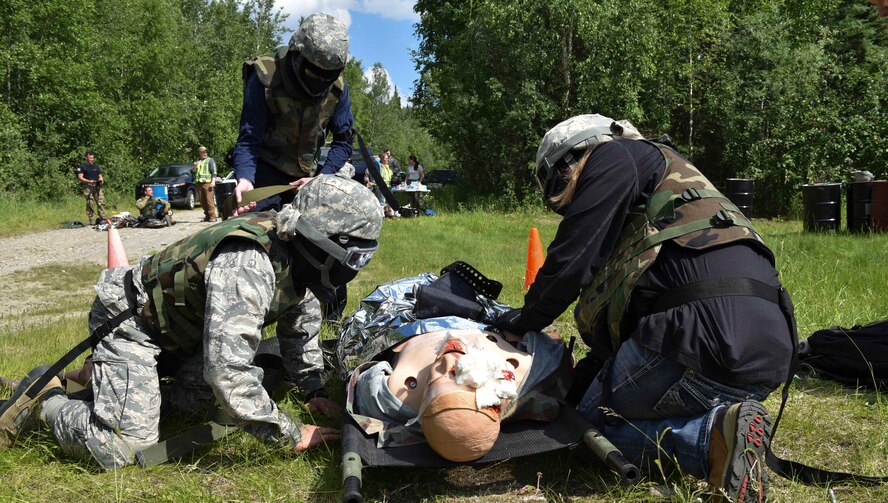 The exercise was the culmination of the Tactical Combat Casualty Care course, a training program which taught critical battlefield skills and how to treat combat-related casualties.