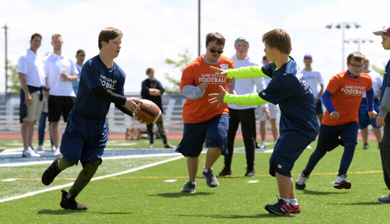 Team Buckley Attends Dare To Play Football Event Buckley Air
