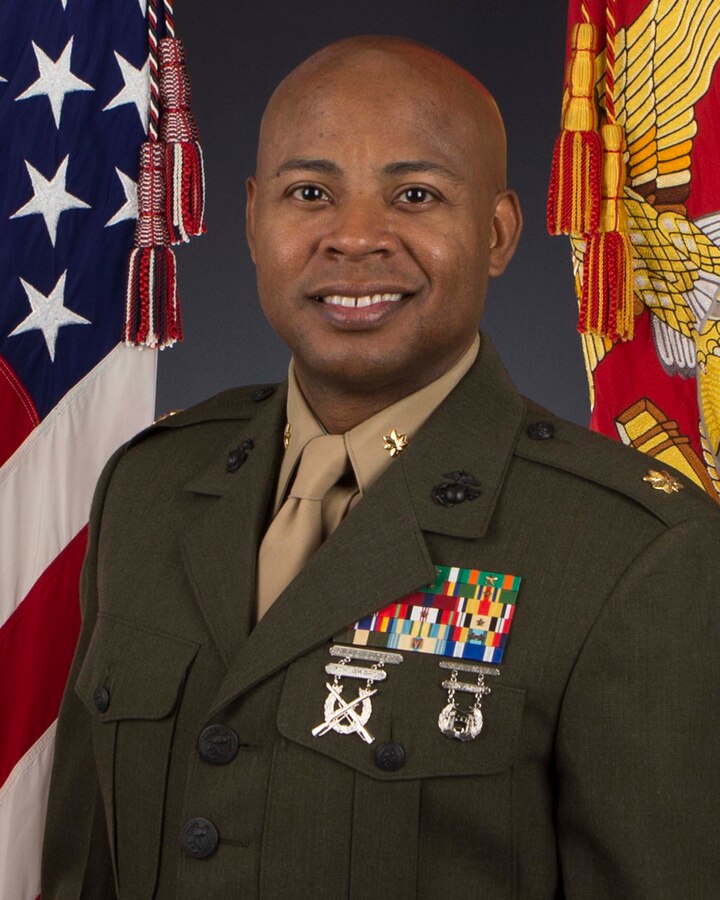 12th Marine Corps District Recruiting Station San Diego Commanding Officer Maj. Lamberto E. Mathurin