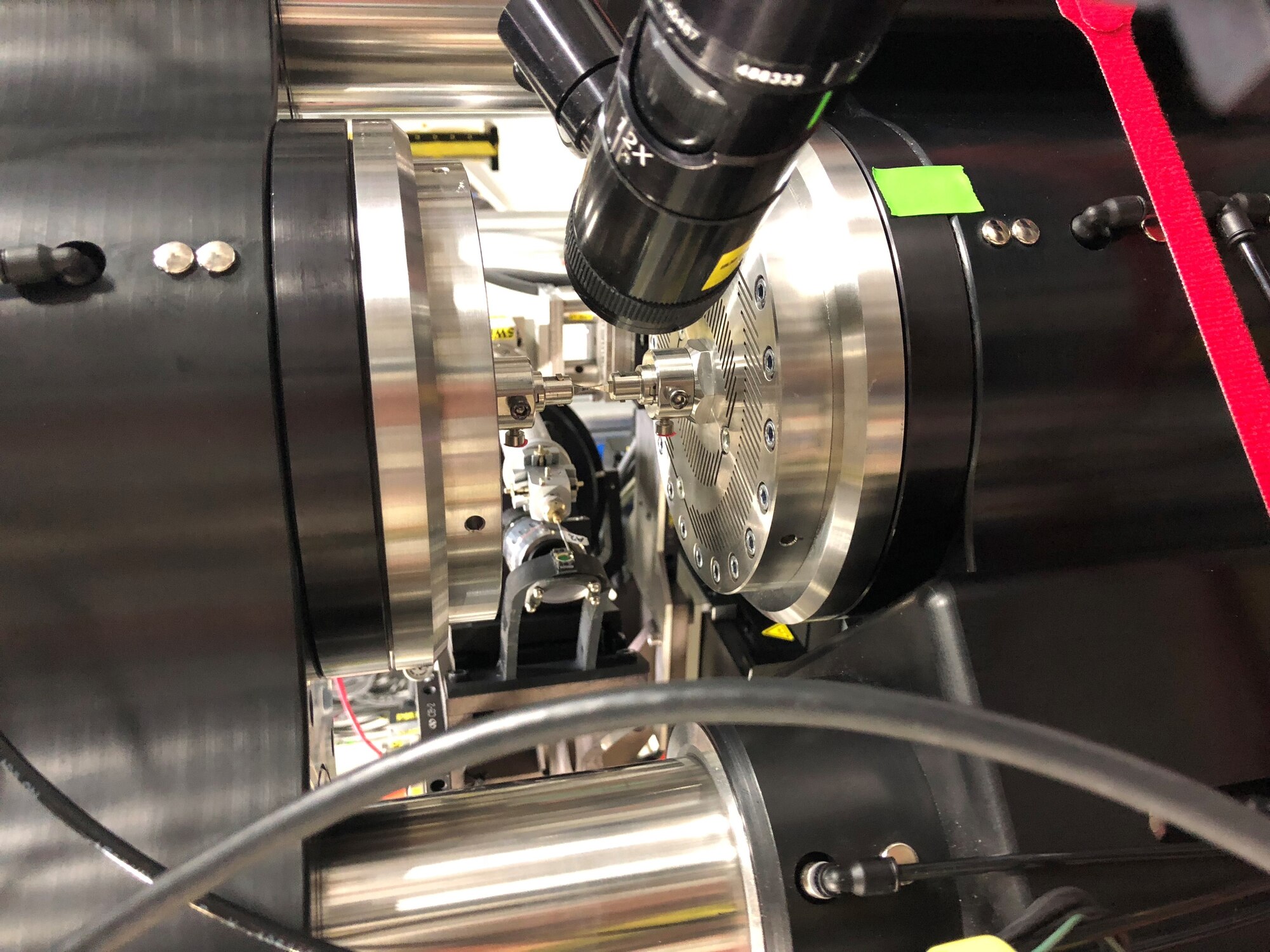 Close up of the High Energy Diffraction Microscopy machine. (U.S. Air Force photo/Paul Shade)