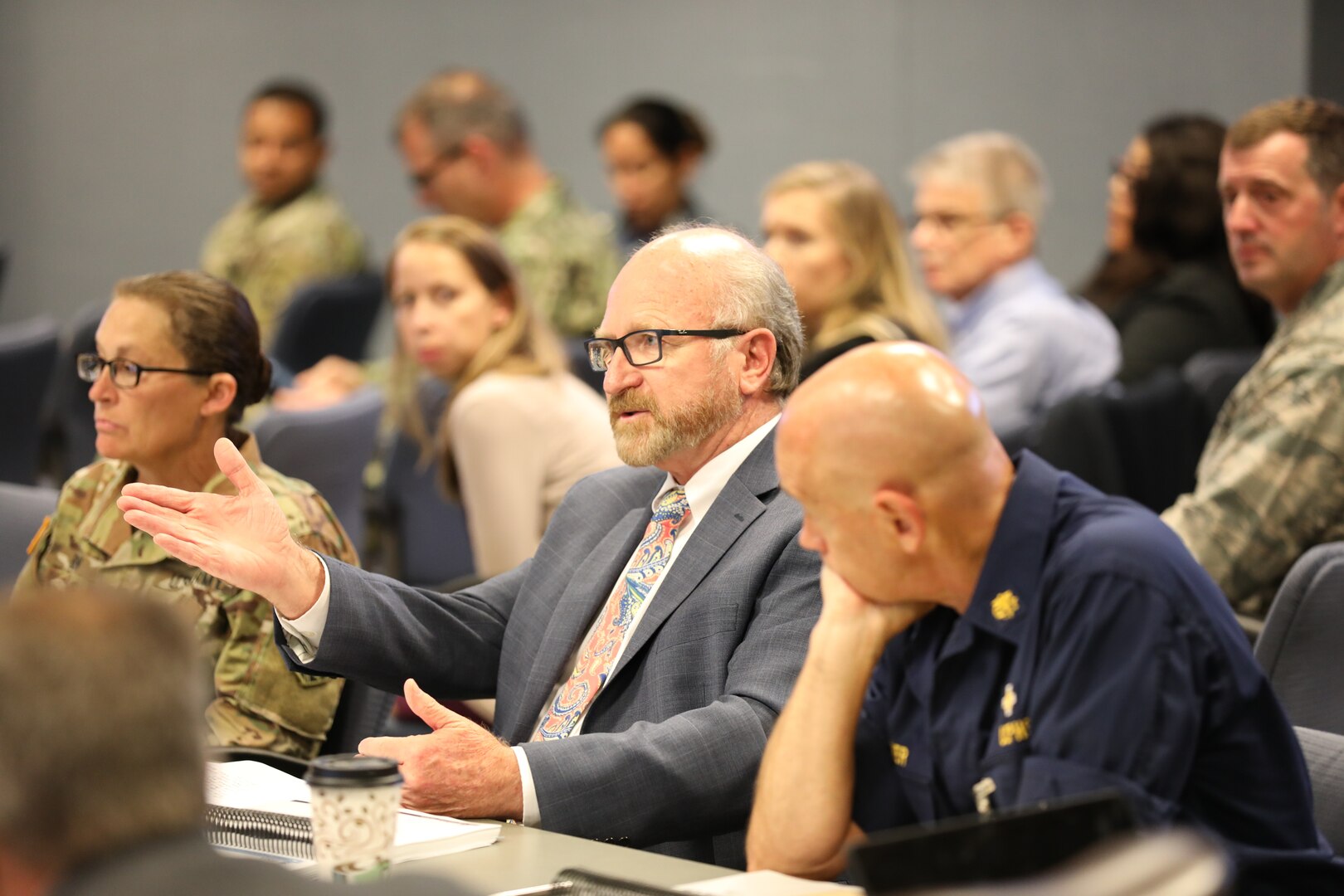 On June 25-26, 2019, Joint Task Force Civil Support (JTF-CS), hosted exercise Vista Proximity II (VP II) at Joint Base Langley-Eustis. VP II is a tabletop exercise created by United States Northern Command (USNORTHCOM) that brings together national, regional and local partners to evaluate the combined large-scale response for a biological incident within the continental US. 
The exercise was an opportunity to create a bridge for smooth planning between agencies that will partner together in the event of a public health emergency.