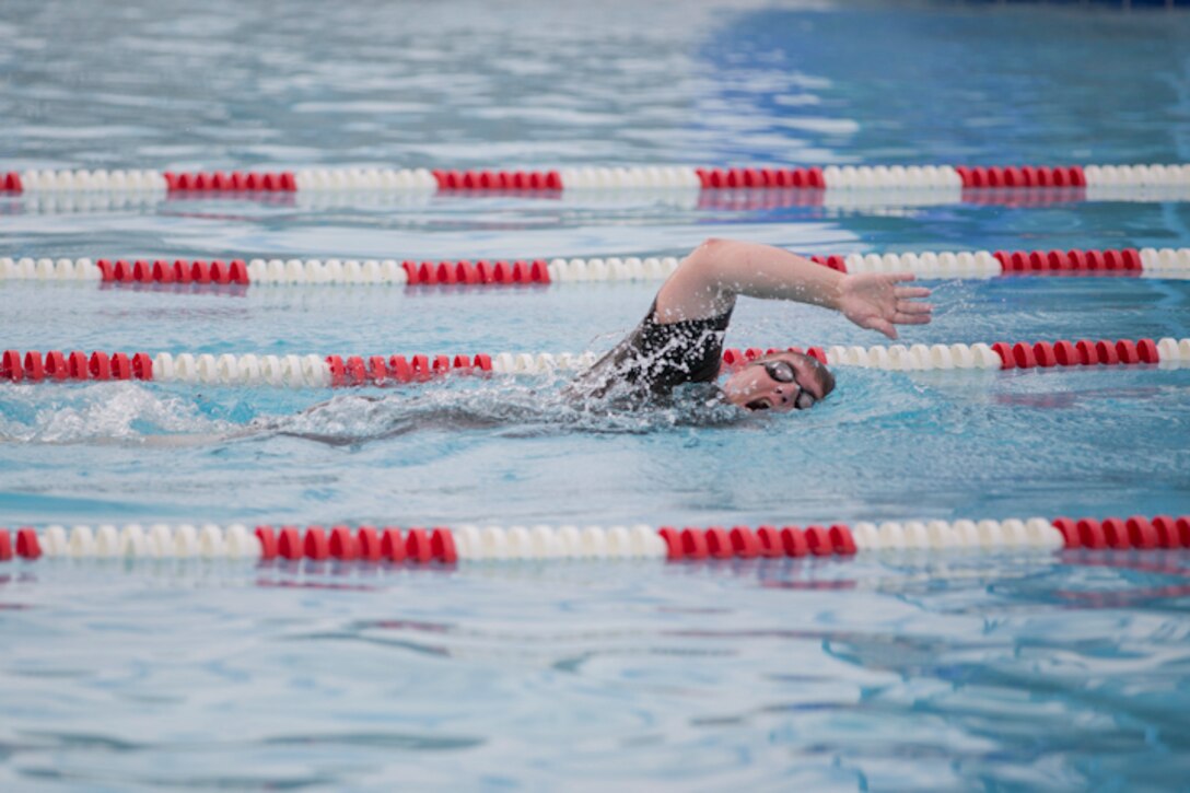 U.S. Marines Stationed at Marine Corps Air Station Yuma conduct physical training as part of their corporals course curriculum at MCAS Yuma Ariz., June 13, 2019. Corporals Course is a professional education leadership course designed to teach Marines the fundamentals of being a noncommissioned officer and their responsibilities as the backbone of the Marine Corps. (U.S. Marine Corps photo by Cpl. Joel Soriano)