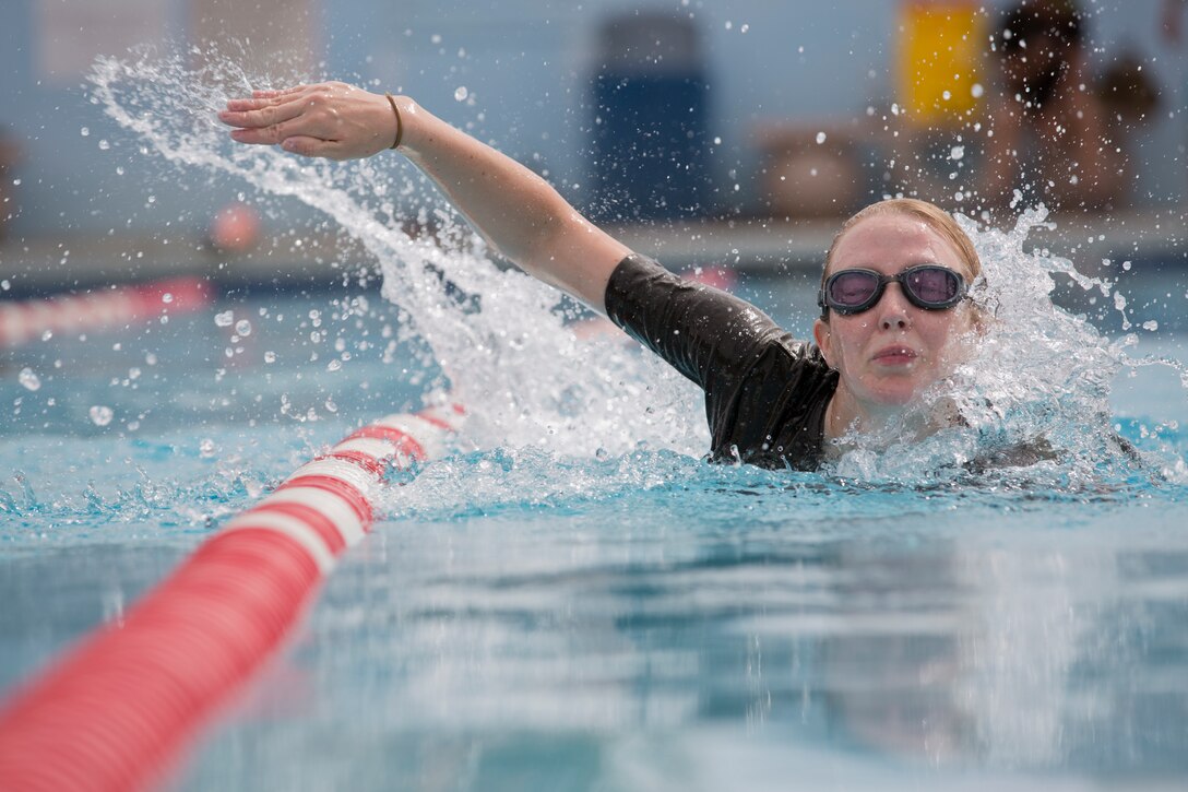 U.S. Marines Stationed at Marine Corps Air Station Yuma conduct physical training as part of their corporals course curriculum at MCAS Yuma Ariz., June 13, 2019. Corporals Course is a professional education leadership course designed to teach Marines the fundamentals of being a noncommissioned officer and their responsibilities as the backbone of the Marine Corps. (U.S. Marine Corps photo by Cpl. Joel Soriano)