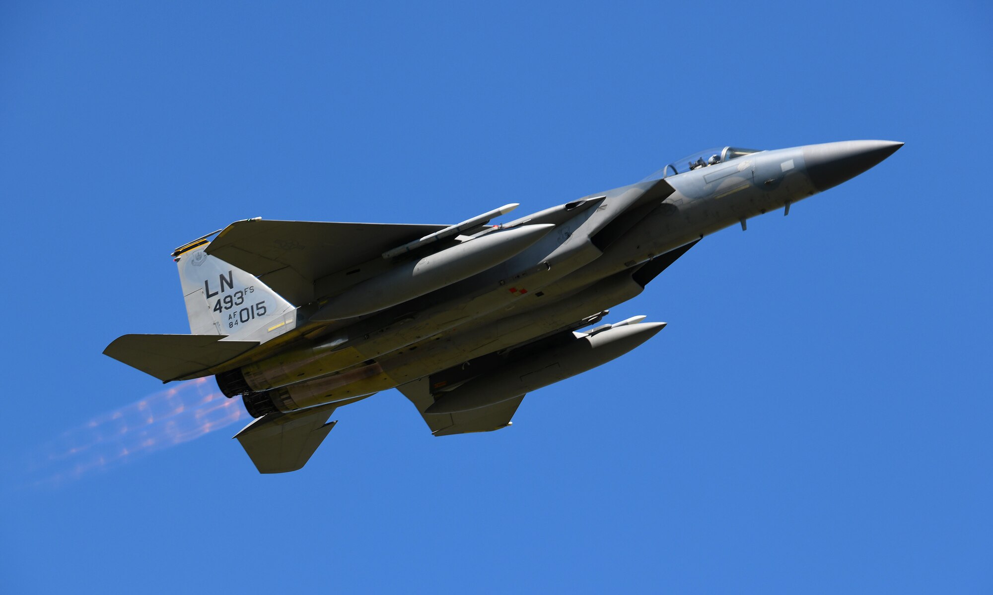 F-15C Eagle takes off during exercise Point Blank 19-2
