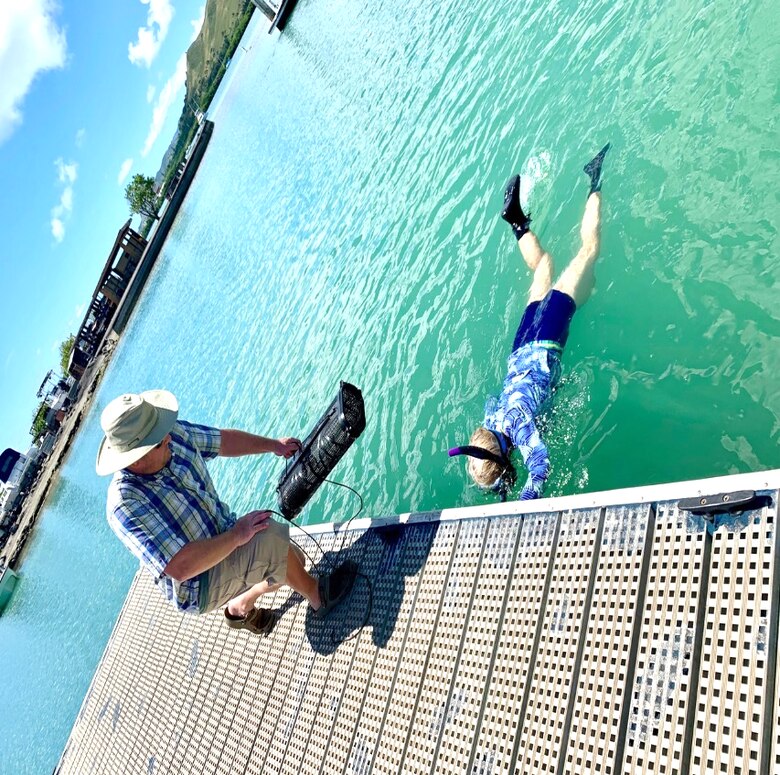 Installing the oyster cages on MCBH